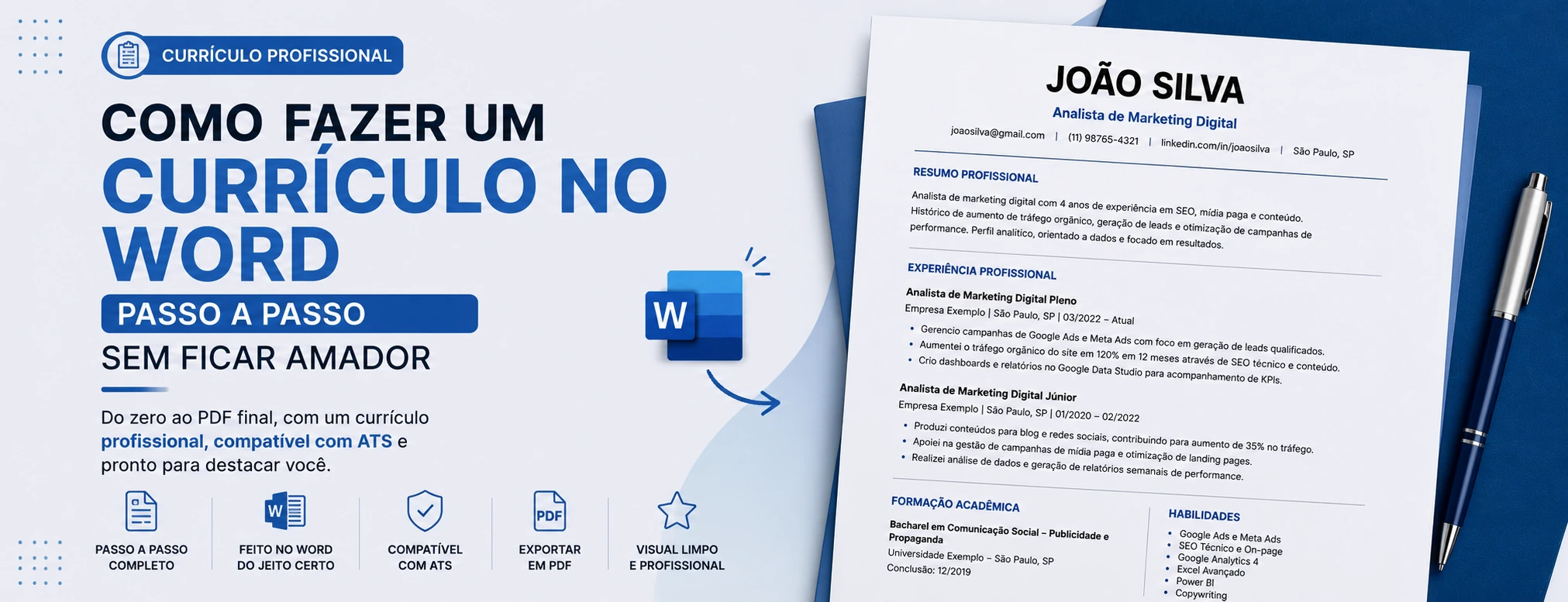 Como Fazer um Currículo no Word Passo a Passo Sem Ficar Amador