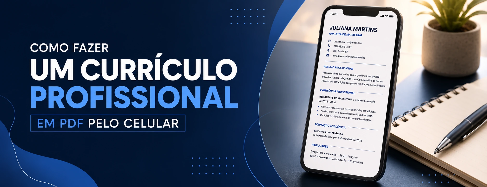 Como Fazer um Currículo Profissional em PDF Pelo Celular