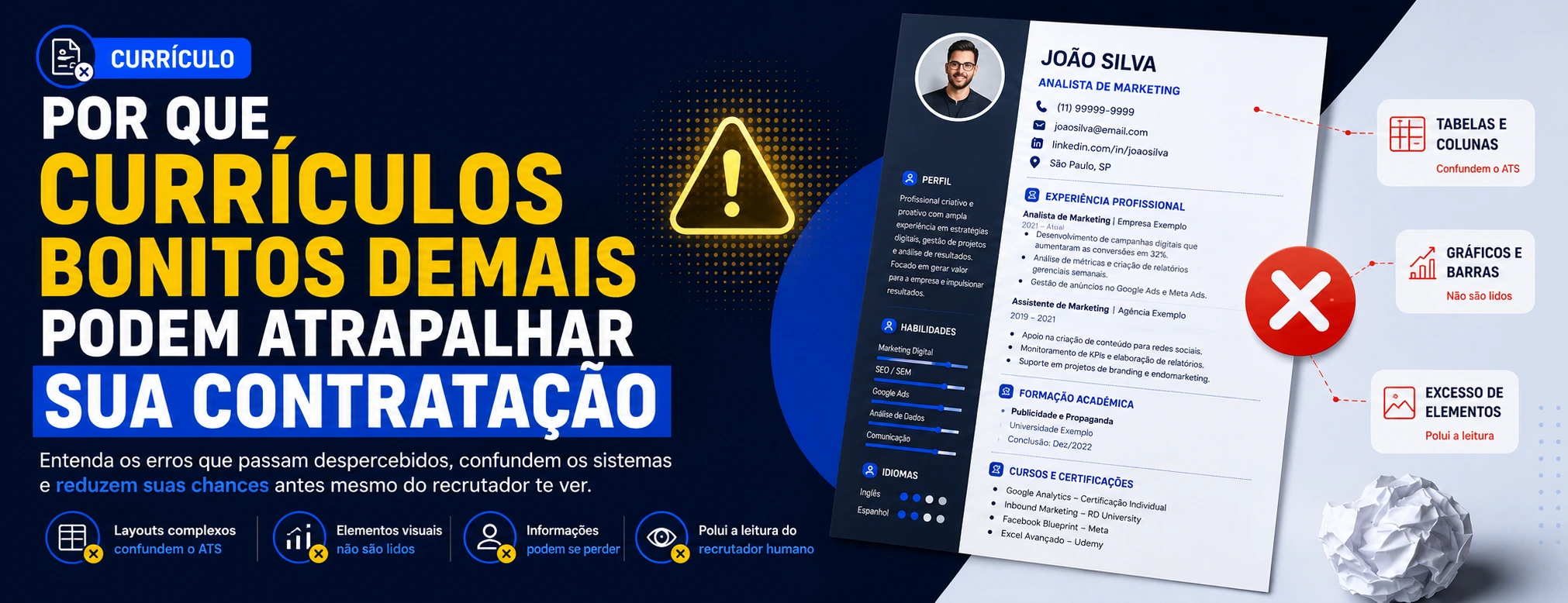 Por que currículos bonitos demais podem atrapalhar sua contratação