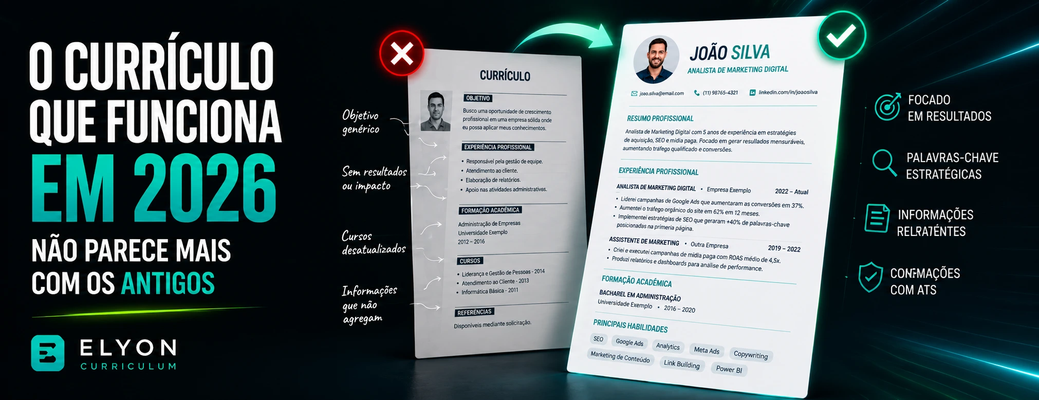 O currículo que funciona em 2026 não parece mais com os antigos