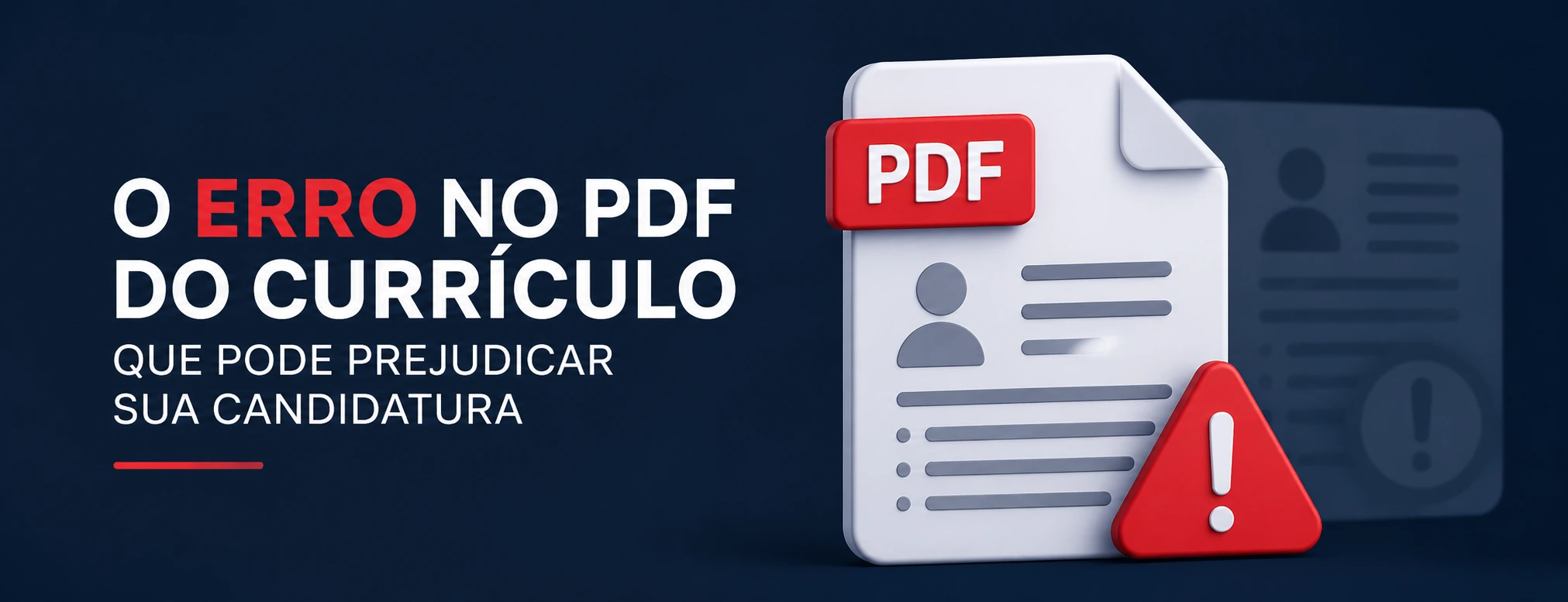 O erro no PDF do currículo que pode prejudicar sua candidatura